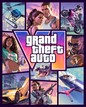 Offizielles Coverbild von Grand Theft Auto VI mit den Protagonisten Jason und Lucia