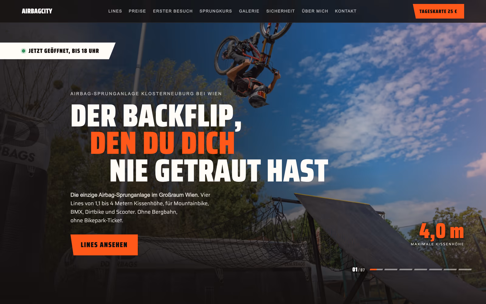 airbagcity.at – Website von OneDaySite