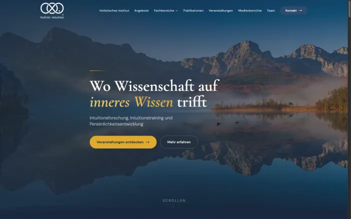 Website holistic-institute.eu von OneDaySite